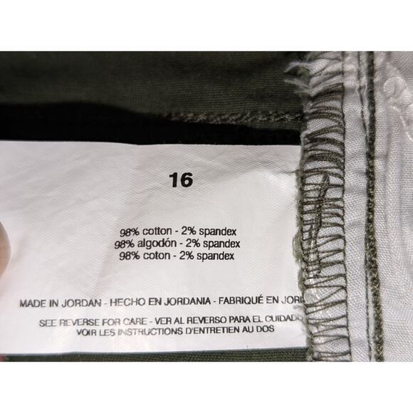 Bandolino 'Amy' Hidden Forest Cotton Stretch Straight Pant Womens' Size 16 - Picture 5 of 10